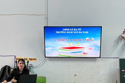 Tập huấn chuyên đề ” ứng dụng phương pháp giáo dục steam trong giáo dục mầm non và tập huấn “Đề án tăng cường tiếng việt cho trẻ em  MN vùng dân tộc thiểu số” vào chiều 29 tháng 12 năm 2025.