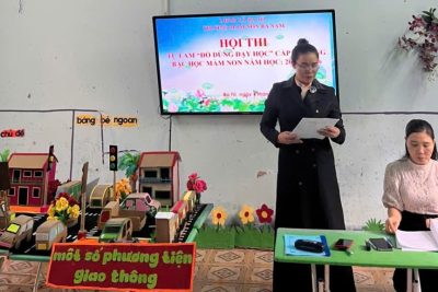 Trường Mầm Non ba Nam tổ chức hội thi tự làm đồ dùng dạy học cấp trường năm 2025 -2026, chào mừng ngày 22/12 ngày thành lập quân đội nhân dân Việt Nam