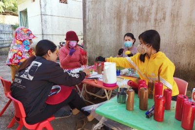 Trường MN Ba Nam những ngày mưa bão