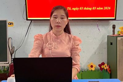 Chi bộ Trường MN Ba Nam tổ chức sinh hoạt chi bộ thường kỳ tháng 3/2026